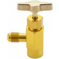 1/4 Sae M14 Thread Adapter R-134A Automotive Air Conditioner Refrigerant Can Dispensing Bottle Tap Opener Valve