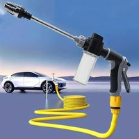 High Pressure Long Rod Car Wash Water Gun Metal Extended Handle Rubber Coated Grip For Home Car Cleaning Wholesale