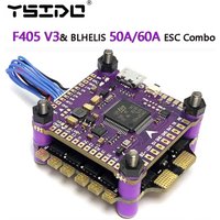 F405 V3 3-6S 30X30 FC&BLHELIS 50A 60A ESC FPV Stack BMP280 F405 Flight Controller 4in1 ESC for RC FPV Freestyle Drone Model