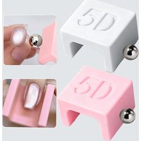 5D U-shaped Automatic Cat Eye Nail Magnet with Magnetic Ball for Suction Cat Eye Glass Bead French Magnet Gel Nail Polish Tools&