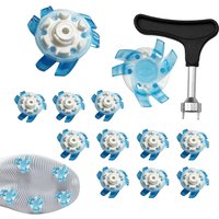 12pcs Golf Shoe Spikes Anti Slip Golf Shoe Cleat Stinger Screw Replacement Thread Spikes Cleats Golf Boots Golf Shoe Accessories
