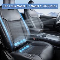 For Tesla Model 3 Y 2022-2023 Summer Car Seat Cover Ventilated & Massage Function USB Charging Cooling Breathable Cushion Pad