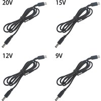 2m USB C Type C PD to 9V 12V 15V 20V 5.5x2.1mm Power Supply Cable for Wireless Router Laptop LED Speaker CCTV Camera