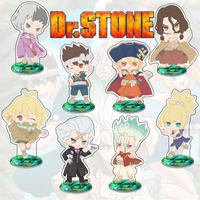 Anime Dr. Stone 10CM Senku Ishigami Kohaku Acrylic Stand keychain Cute Figure Model Desk Decor Collect gifts