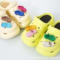 New 3D Mini Shoes Shape Charms for Crocs Clogs PVC Accessories Women Beach Bag Sandals Buckle Shoe Pins DIY Shoe Decorations