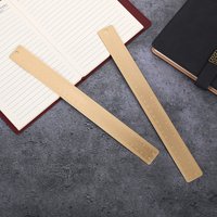 30CM Brass Ruler - Straight Copper Measuring Tool for School Kids, Kawaii Stationery Gift Set & Office Accessories