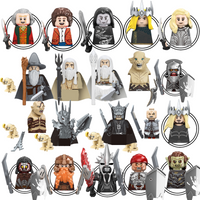 Blind Box TV6409 Mini Action Figure Toys Orcs Dwarf Elves Rohan knight Army Wars Building Blocks Accessories Christmas Gifts
