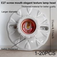 E27 Screw Cap Socket White Gold Ceiling Light Lamp Bulb Fixing Base Stand Light Bulb Holder Lamp Socket For Home