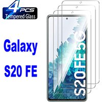 For Samsung Galaxy S20 FE S20FE Tempered Glass 1/4Pcs Screen Protector Glass Film