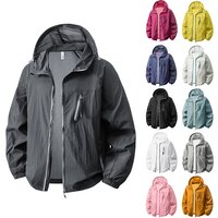 AliExpress NONE Men UPF50+ Sun Protection Jacket Summer Matching Couples Hooded Sun Shirt Outdoor UV Protectio Breathable Quick Dry Cycling Coat