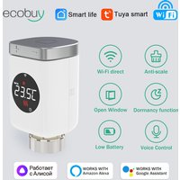 Tuya Smart Wifi Thermostatic Head Radiator Valve Actuator Heating Temperature Controller Smart Life Alexa Google Home Alice