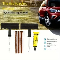 AliExpress NONE Car Motorcycle Tire Repair Tool Tire Repair Kit Studding Set Auto Bike Tubeless Tire Tyre Puncture Plug Tools with Rubber Strip