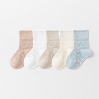 5Pairs/lot Newborn Baby Girls Boys Sock Summer Mesh Thin Infant Toddler Socks For Baby Casual Sport Children's Student Sock 0-8Y