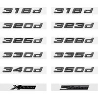 Glossy Black 316d 318d 320d 325d 328d 330d 335d 340d Car Trunk Emblem Sticker for BMW Serie 3 E90 E91 E92 F30 F31 F34 G20 G21