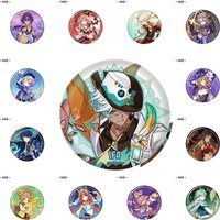 58mm Game Genshin Impact Genius Invokation TCG Candace Ifa Kinich Cosplay COSTUME Badge Pin SPTE Tinplate Brooch Prop Gilf