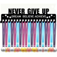 1Pcs Large Capacity Wall Mounted Hanger Organizer Metal Medal Display Rack Award Holder Race Soccer Sports Karate Home Decor
