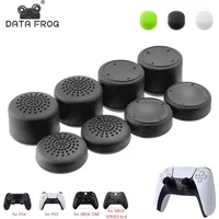 DATA FROG 8Pcs Silicone Anti-Slip Thumb Stick Grip Cap Analog Rubber Cover For PS5 PS4 Xbox Series X/S Controller