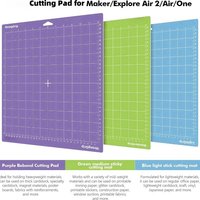 12*12 Zoll Schneideunterlage für Explore3/ Maker 3 One Klebende Ersatzunterlage - Stark, Standard, Leichtgewichtige Schneideunterlage