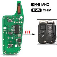 jingyuqin 2/3BTN ID49 433MHZ Remote Car Key Circuit Board For Ford KA Mondeo Glaxy S-Max Ranger EB3T-15K601-BA DS7T-15K601-B