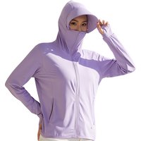 Camping Fishing Shirts for Women Long Sleeve Hiking Sun Protection SPF 50+ UV Tshirt Travel Detachable Hoodies