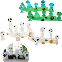 Cartoon anime Luminous Elves Micro Landscape Ornaments green light blue light luminous Tree Alien Elf Resin Figure Ghost Glow