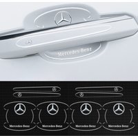 Transparent Car Door Handle Bowl Sticker For Mercedes Benz W210 W124 W203 W204 C200 amg W176 W205 W123 W220 Auto Accessories
