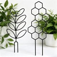 1Pc Honeycomb Plastic Plant Trellis Rustproof Climbing Support Frame For Potted Vine Flower Indoor Outdoor Garden Use