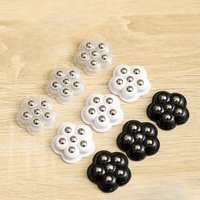 4Pcs 6 Beads Self Adhesive Caster Wheels Mini Swivel Casters Stainless Steel Beads Universal Caster Wheels Self Adhesive