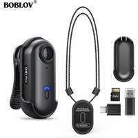 BOBLOV W4 2K Mini Body Camera Wearable 64GB Camera 360°Rotatable Clip & Magnetic Clip 800mAh Battery recording Cam For Outdoors