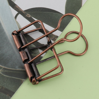 Vintage Metal Binder Clips - Creative Hollow Out Office File Organizer Paper Clips Snack Bag Sealer School Stationery Supplies