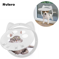 Porte à rabat pour chien et chat, porte intérieure verrouillable, écran de sécurité, porte extérieure, fonction de fermeture automatique magnétique, porte robuste pour chiens et chats