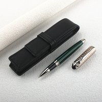 Luxury Vintage Metal Twist Cap Ballpoint Pen Green Heavy Feel Office Business Writing Rollerball Pen