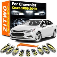 ZITWO 9Pcs Indoor Lamp For Chevrolet Chevy Cruze 2009 2010 2011 2012 - 2014 2015 2016 2017 2018 2019 LED Bulb Interior Light Kit