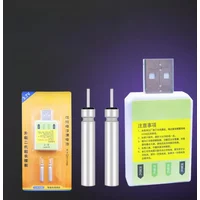 Fishing Float Luminous Rechargeable CR425 Battery with 2 Holes USB Charger for Electronic Light Stick Night Fishing Buoy Tackle