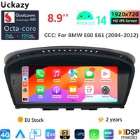 Radio samochodowe z Androidem 14 do BMW serii 5 E60 E61 E62 E63 E90 E91 CIC CCC, multimedialna nawigacja GPS, jednostka główna Snapdragon 665 CarPlay
