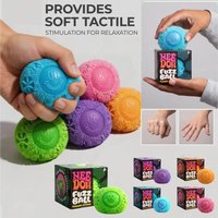 Nee Doh Fuzz Ball Stress Relief Squeeze Toy Soft Textured Sensory Fidget Ball For Kids & Adults