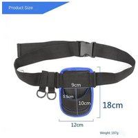 Durable Fishing Rod Holder Waist Belt Black PVC Support Strap Fighting Pole Harness for Angling Adventures