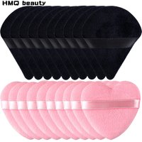 10/20Pcs Triangle Velvet Powder Puff Heart Shaped Makeup Sponges Blender Foundation Cosmetic Facial Sponges Make Up Accessories