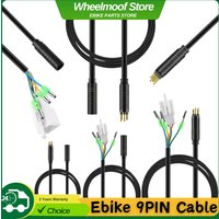 9 Pin Electric Bike Motor Cable, Wheel Motor Extension Cable for E Bike - Female to Male Wire, Electric Bike Accessory