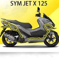 Suitable for SYM JET X 125 bumper anti fall frame motorcycle Cruisym150X bumper rear frame trunk frame modification accessories