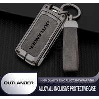 Zinc Alloy Car Key Case Cover for Mitsubishi Outlander 3 Protector Keychain Full Bag Shell Keyless Auto Interior Accessories
