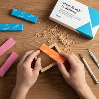 9Pcs Assembling Model Build Tools Semi Rigid Sanding Sticks MS-E400~1200 Versatile DIY Polishing Accessory
