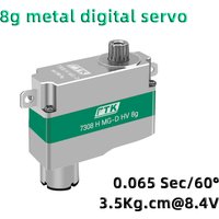 PTK 7308Hmicro servo 8g Wholesale digital Metal tooth metal case model airplane DLG,F5B F5L F3D F3KGlider aircraft 2S servo