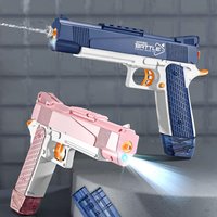 Desert Eagle Electric Water Gun Lighted Bullet Drum Version Toys Blue Pink Seaside Beach Toys Water Park Games Guns
