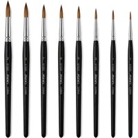 Marie's Wolf Hair Detail Liner Brushes Fine Tip Outline Pen for Gouache Watercolor Acrylic Oil Drawing Mini Craft Art Supplies