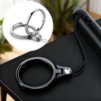For Mobile Phone Ring Hang Rope 360 Degree Finger Ring Lanyard Mobile Holder Metal Stand Mobile Phone Straps