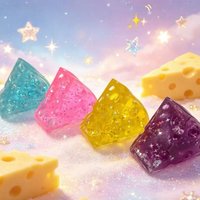 Stress Relief Toy Cheese Transparent Squishy Toy Crystal Soil Squeeze Fidget Toy For Friend Christmas Gift