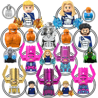 Blind Box Mini Building Blocks TV6214 Figures Big Goblin Spiderman Iron Man Venom Captain Hawk Deadpool Armor Christmas Gift Toy