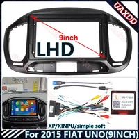 Car CD MP5 Radio Android Stereo Harness Screens Accessories Navigation Dashboard Cables Frame Canbus For 2015 FIAT UNO LHD 9INCH