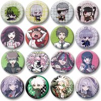 Game Character Makoto Naegi Celestia Enamel Pins Danganronpa Badges Fans Collectible Jewelry Gifts Clothing Brooch Accessories